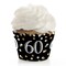 Big Dot of Happiness Adult 60th Birthday - Gold - Birthday Party Decorations - Party Cupcake Wrappers - Set of 12